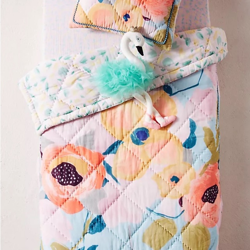 Anthropologie Toddler Quilt and Sham